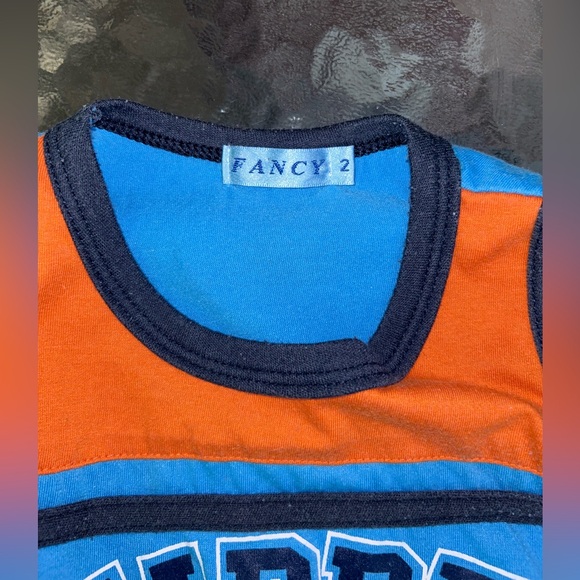 Blue and orange graphic tank | size 2 - Picture 4 of 5